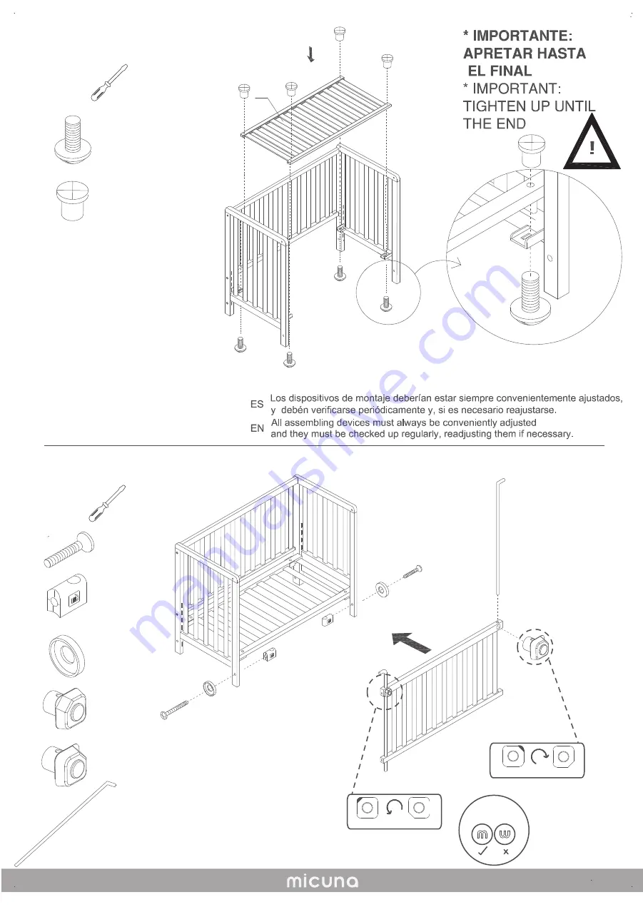 MICUNA Tipo C LF 2012 Assembly Instructions Manual Download Page 4