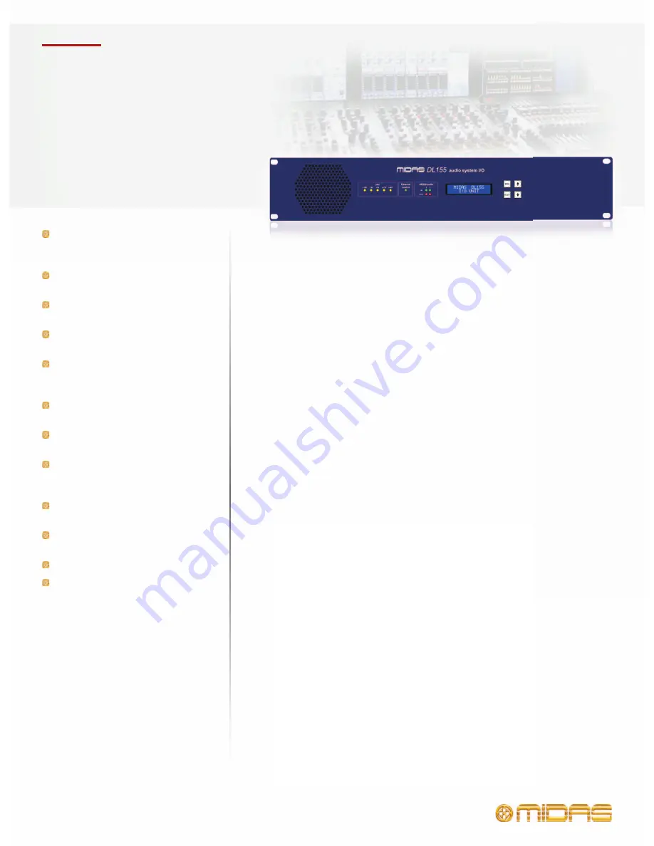 Midas DL153 Specifications Download Page 1