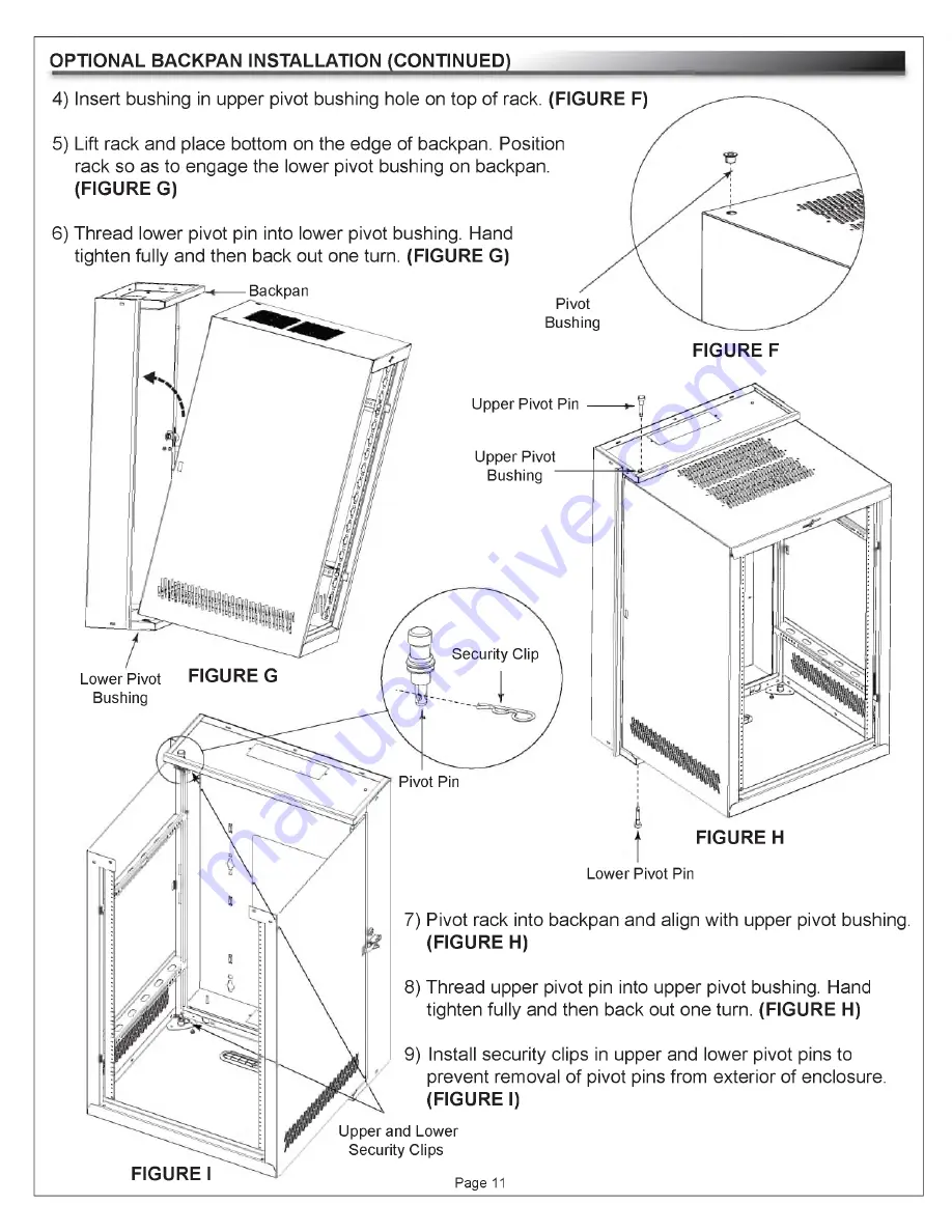 Middle Atlantic Products Essex HANG-MMR10 Instruction Sheet Download Page 11