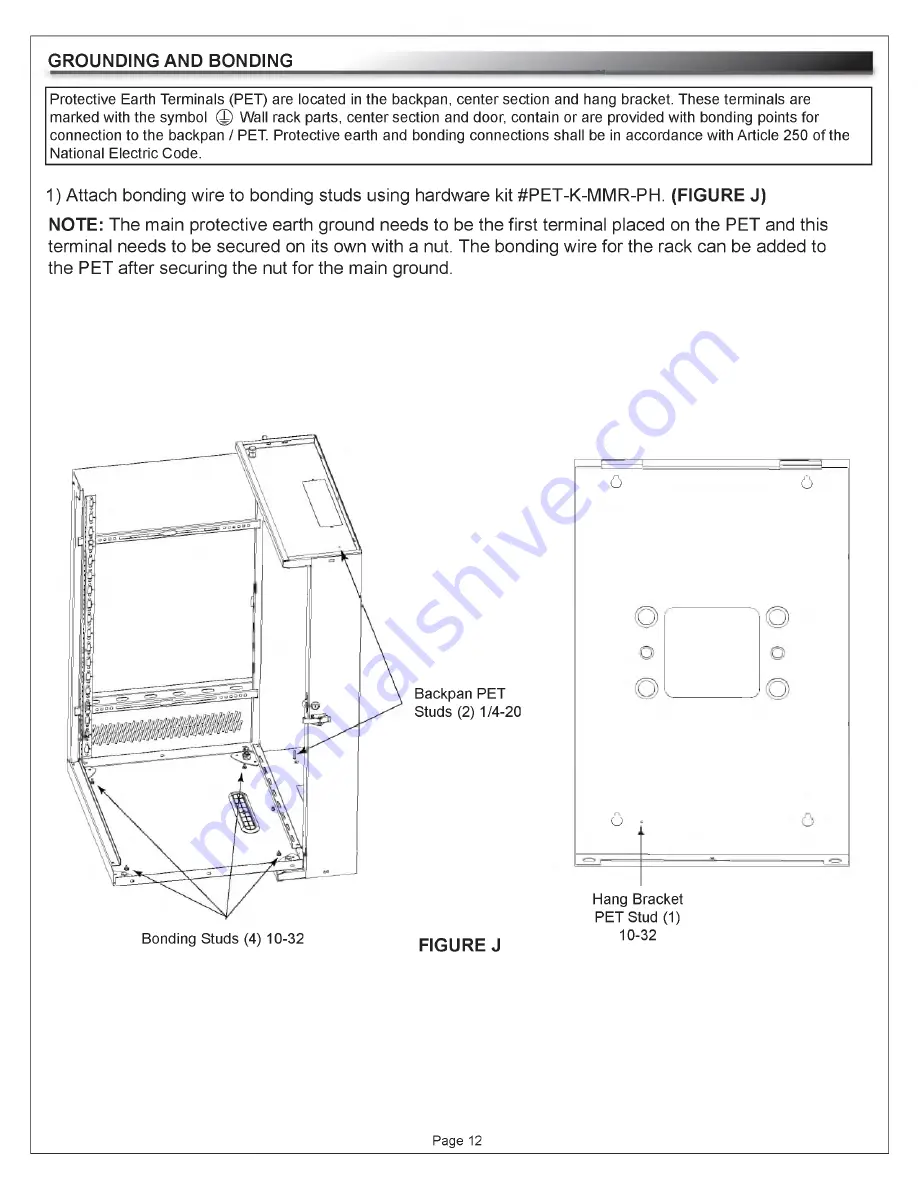 Middle Atlantic Products Essex HANG-MMR10 Instruction Sheet Download Page 12