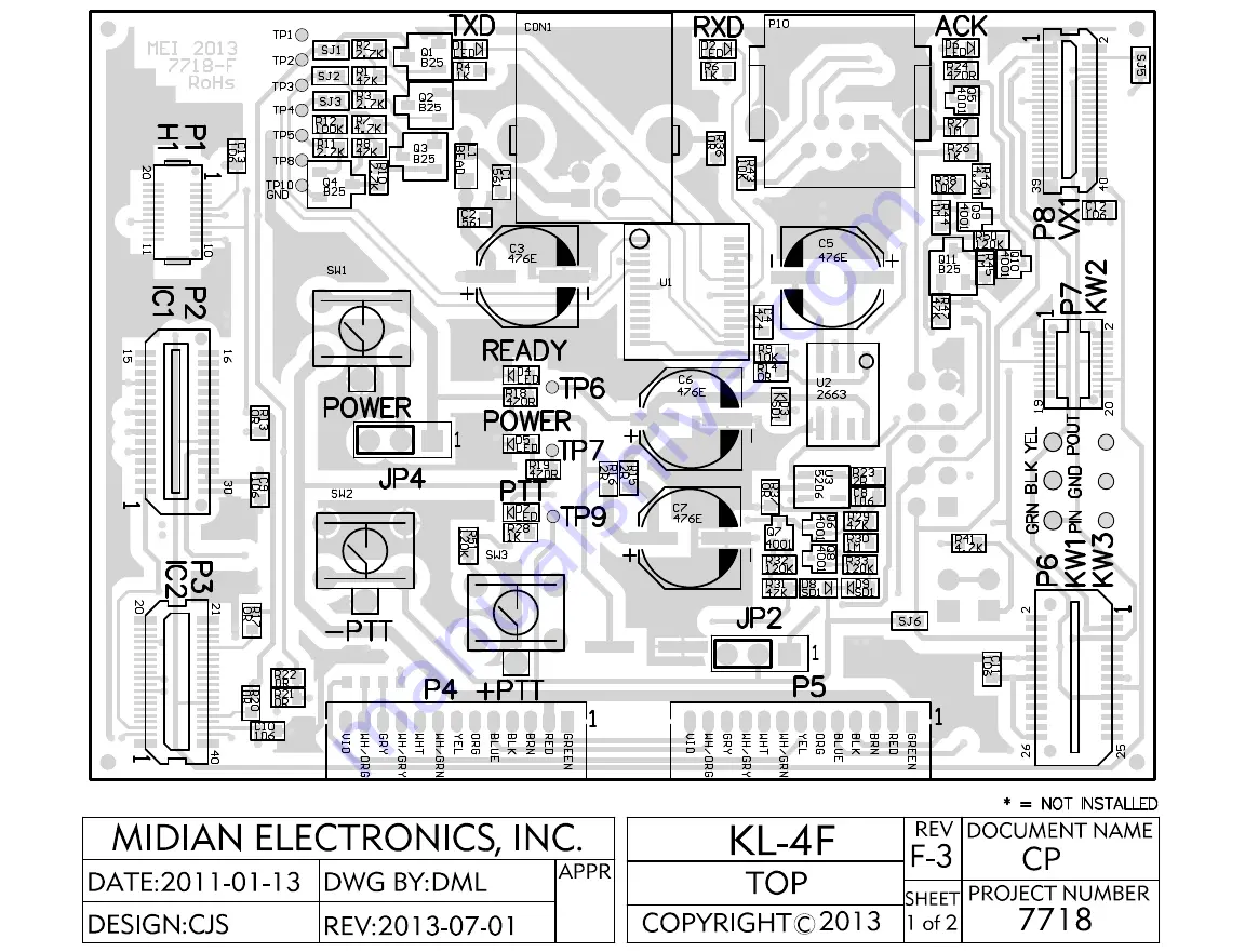 Midian Electronics KL-4F Скачать руководство пользователя страница 13