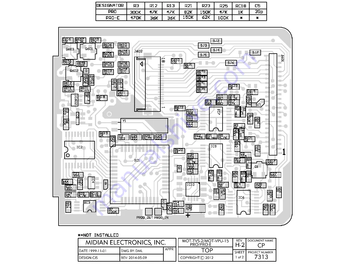 Midian Electronics MOT-TVS-2-PRO Скачать руководство пользователя страница 19