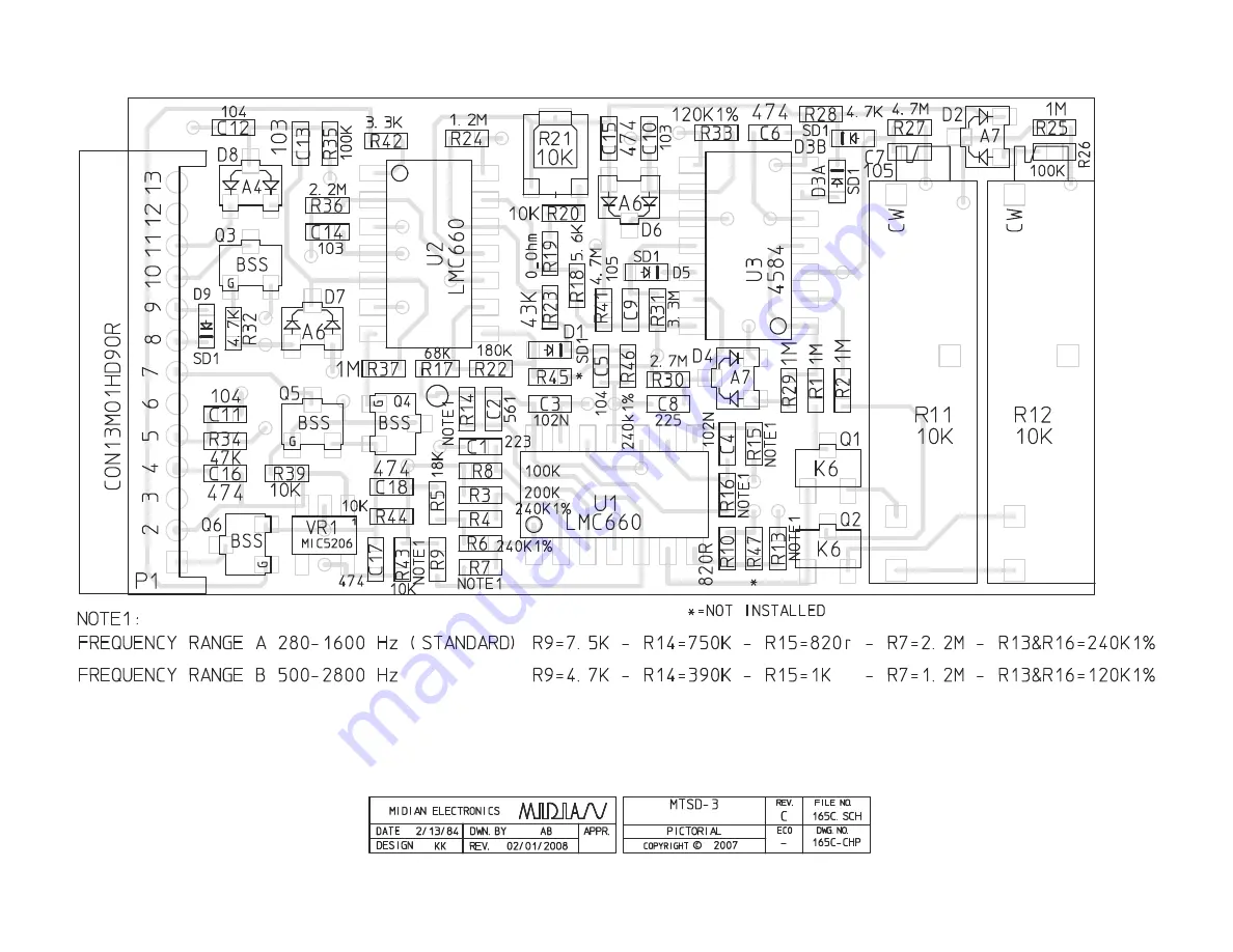 Midian Electronics MTSD-3 Скачать руководство пользователя страница 9