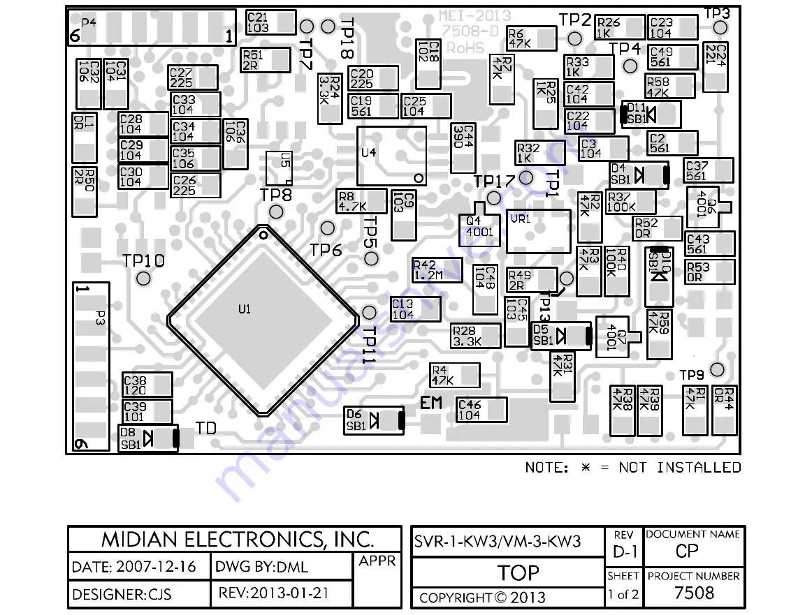 Midian Electronics SVR-1-KW3 Manual Download Page 19