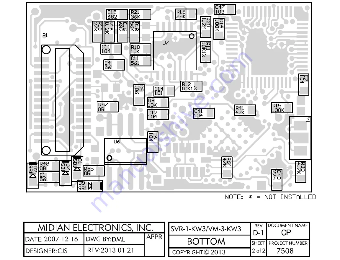 Midian Electronics SVR-1-KW3 Manual Download Page 20