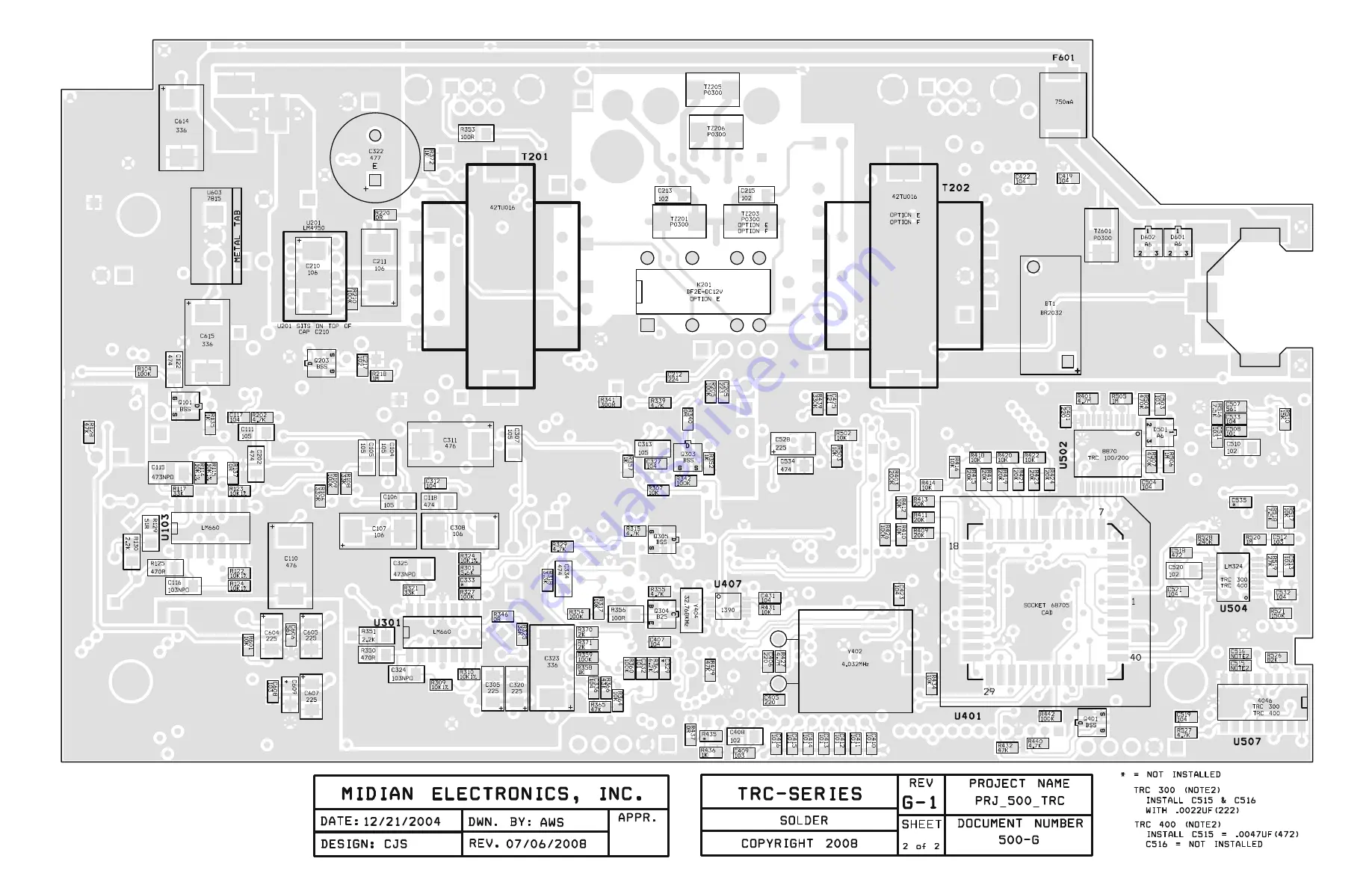 Midian Electronics TRC-500 Скачать руководство пользователя страница 36