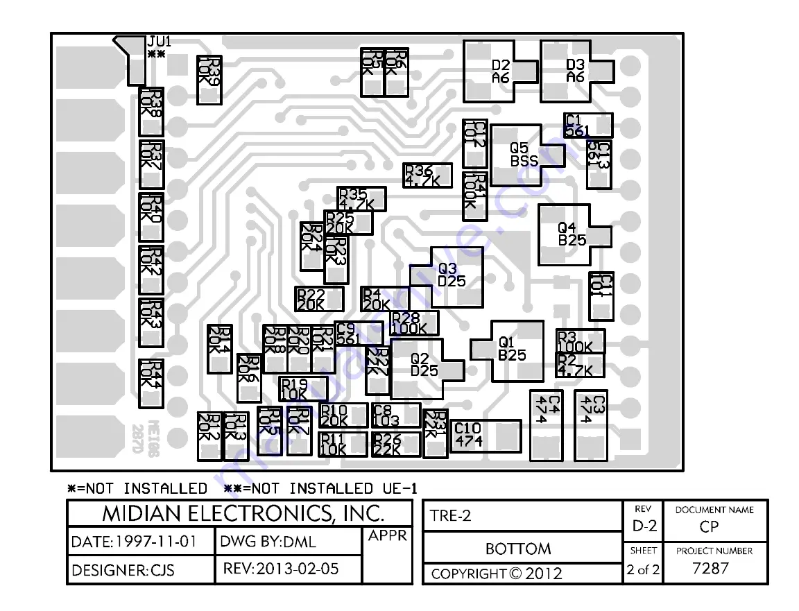 Midian Electronics TRE-2 Скачать руководство пользователя страница 8