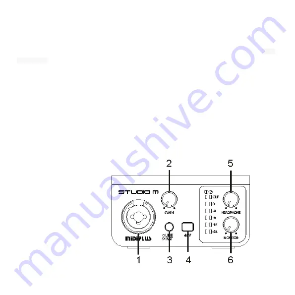 midiplus STUDIO M Quick Start Manual Download Page 2