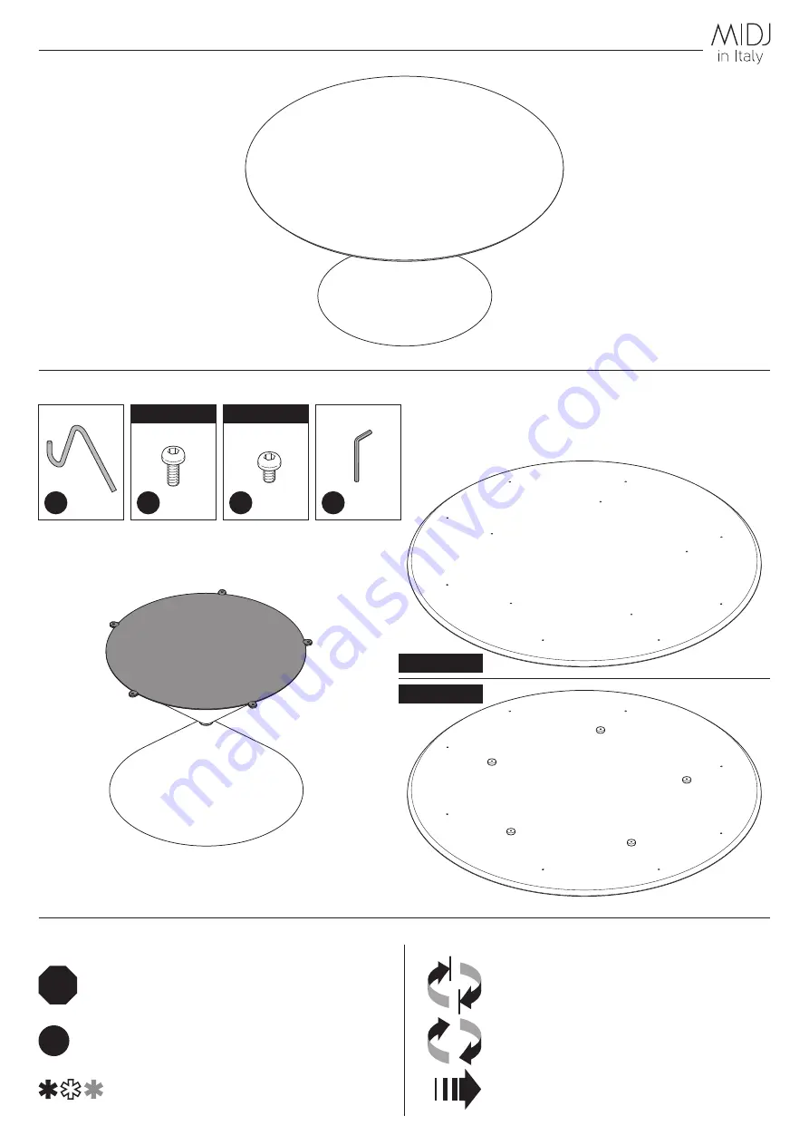 MIDJ CLESSIDRA Assembly Instructions Manual Download Page 1