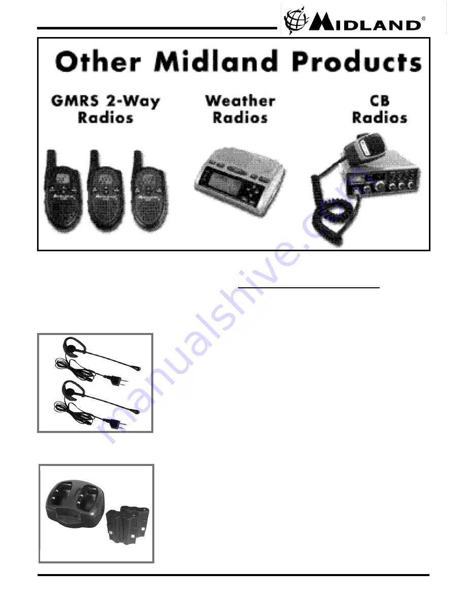 Midland GXT555 Quick Start Manual Download Page 13