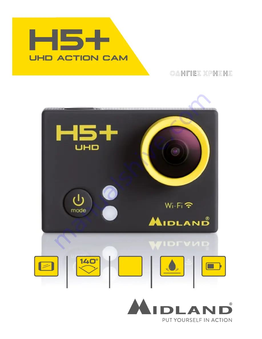 Midland H5+ User Manual Download Page 1