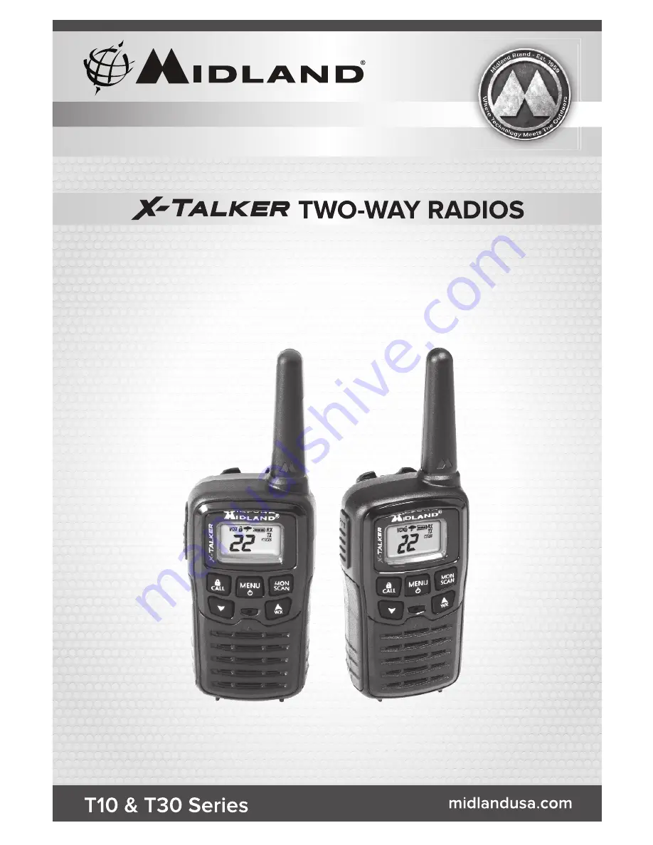 Midland X-Talker T10 Instruction Manual Download Page 1