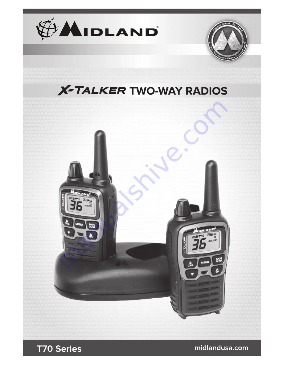 Midland X-Talker T60 Series User Manual Download Page 1