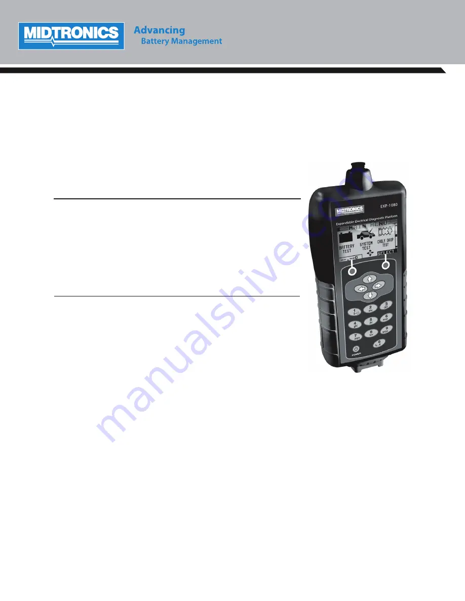 Midtronics JLR EXP-1080 Instruction Manual Download Page 1