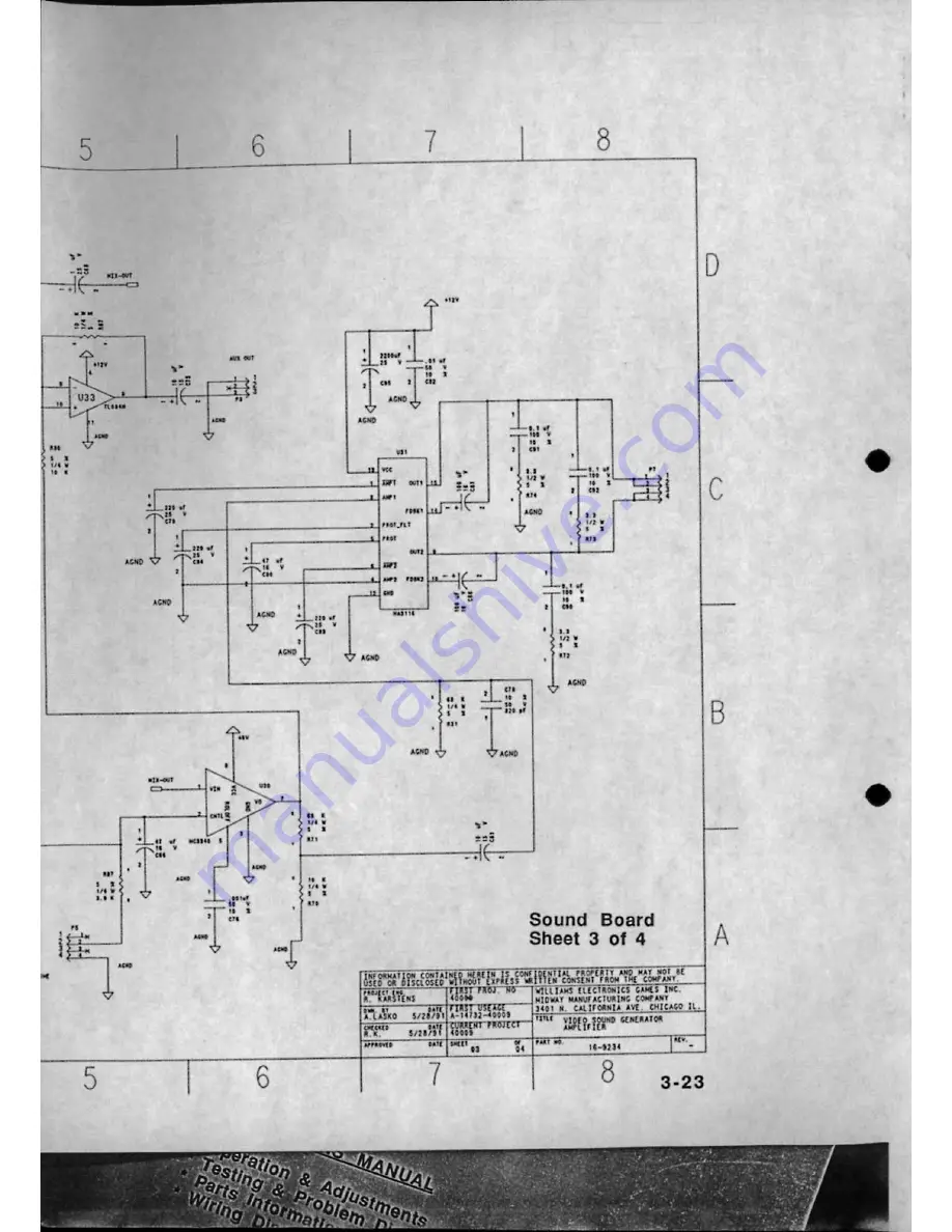 Midway Mortal Kombat Operation Manual Download Page 62