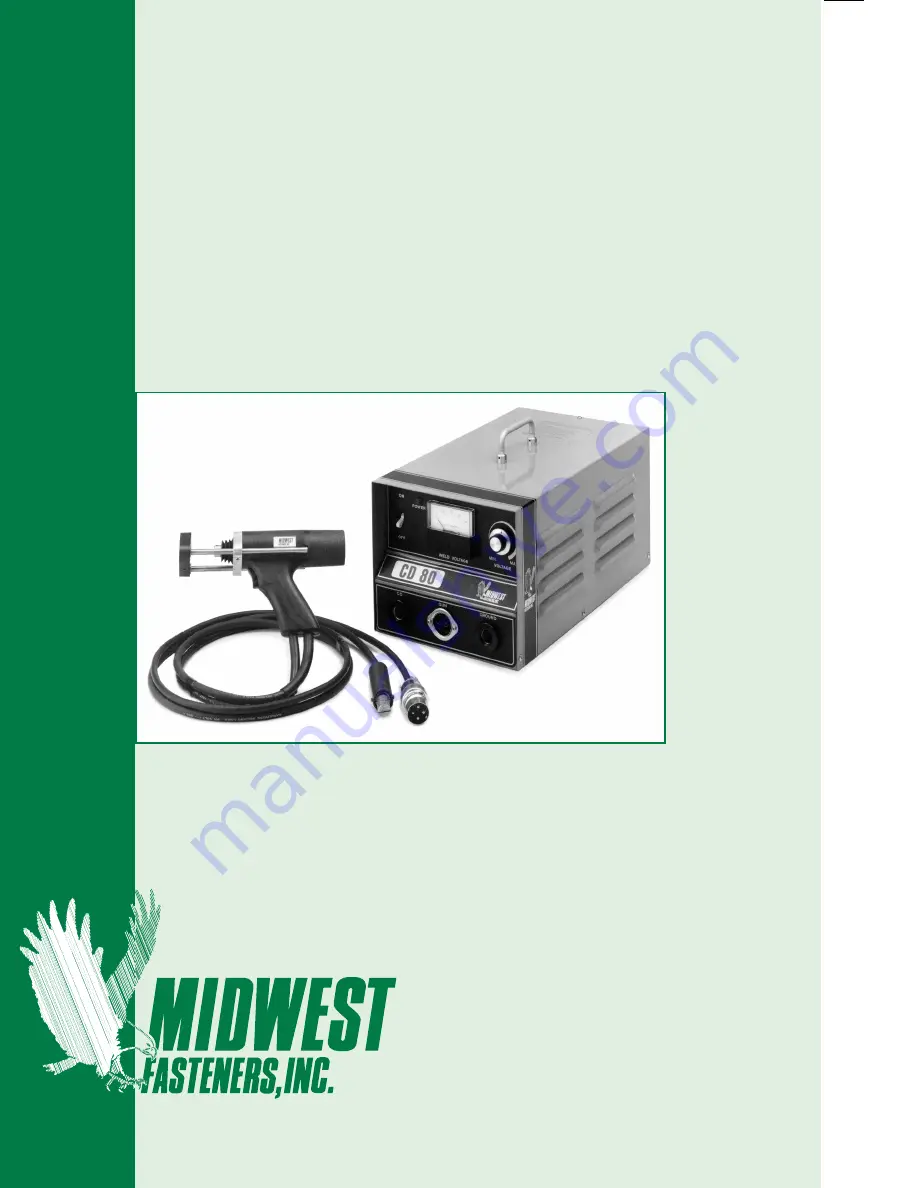 MIDWEST FASTENERS CD80 Owner'S Manual Download Page 1