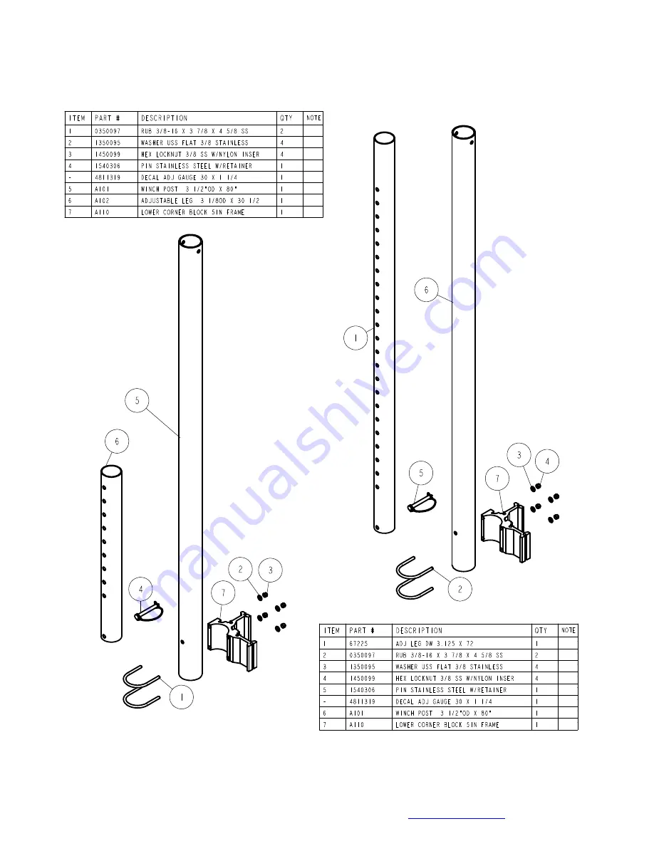 Midwest Industries ShoreStation SSPV30120MS Скачать руководство пользователя страница 5