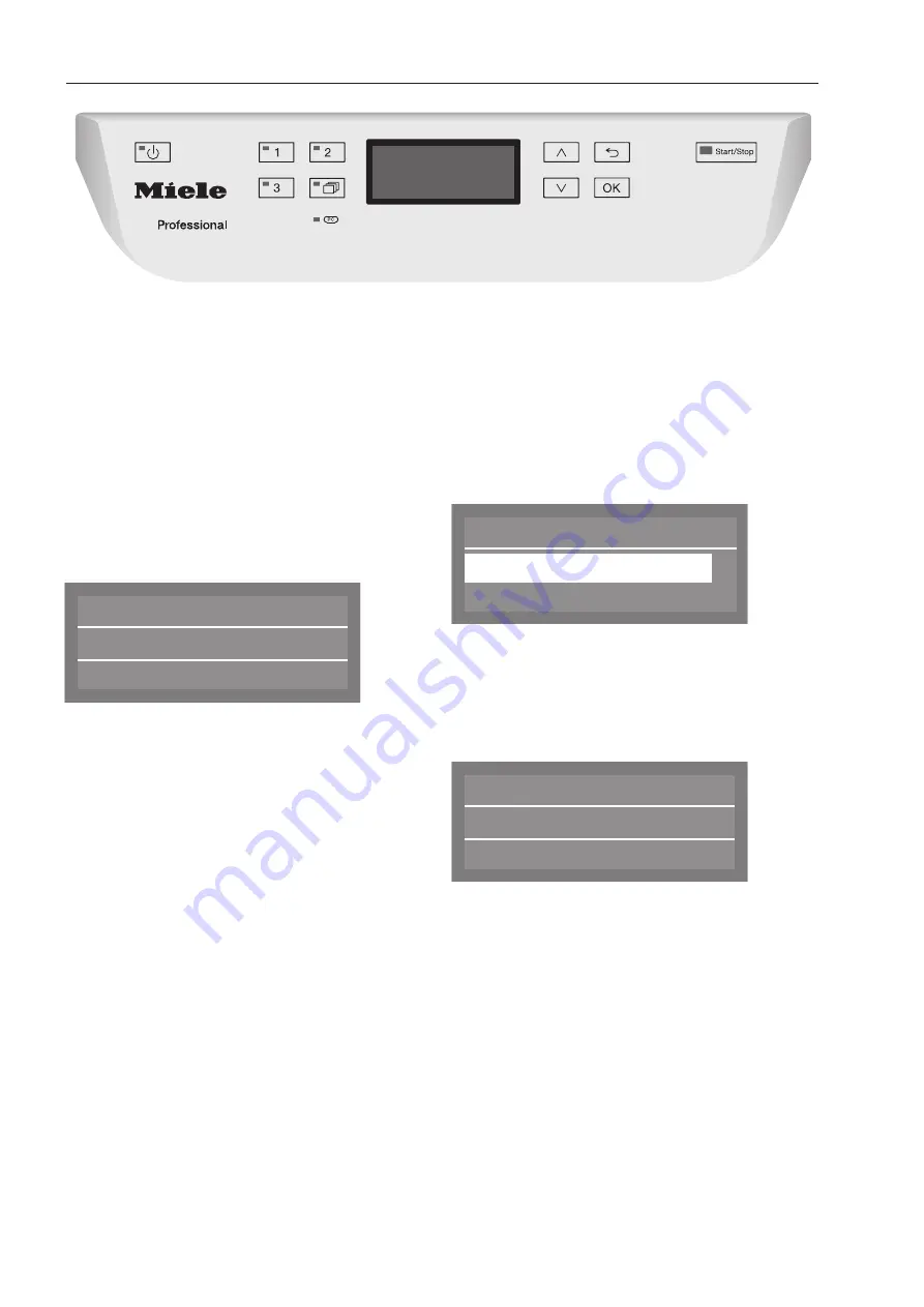 Miele professional PG 8055 Quick Start Manual Download Page 18