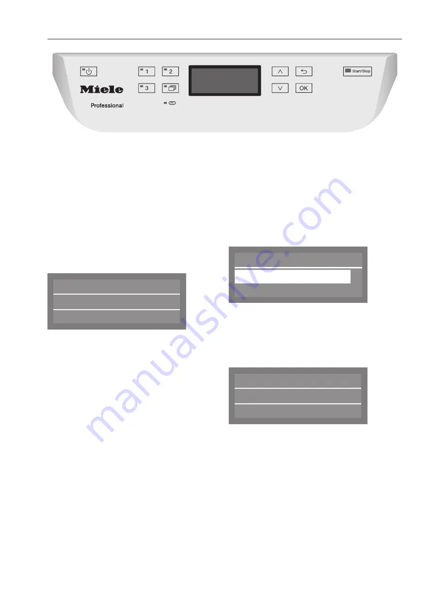 Miele professional PG 8055 Quick Start Manual Download Page 75