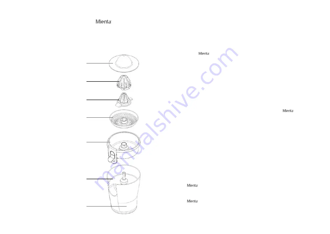 Mienta CP10201A Instruction Manual Download Page 5