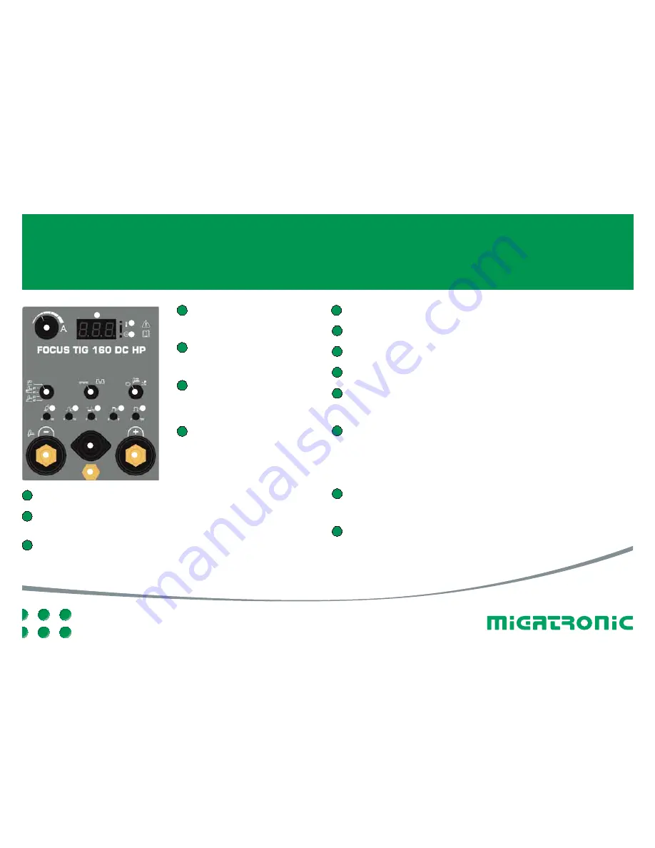 Migatronic FOCUS TIG 160 DC HP PFC Quick Manual Download Page 4