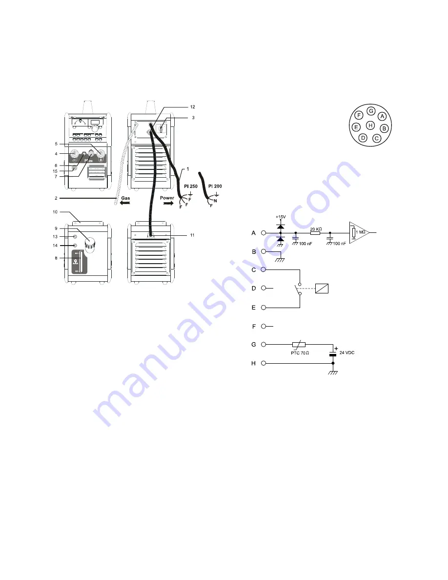 Migatronic PI 200 AC/DC HP Instruction Manual Download Page 14