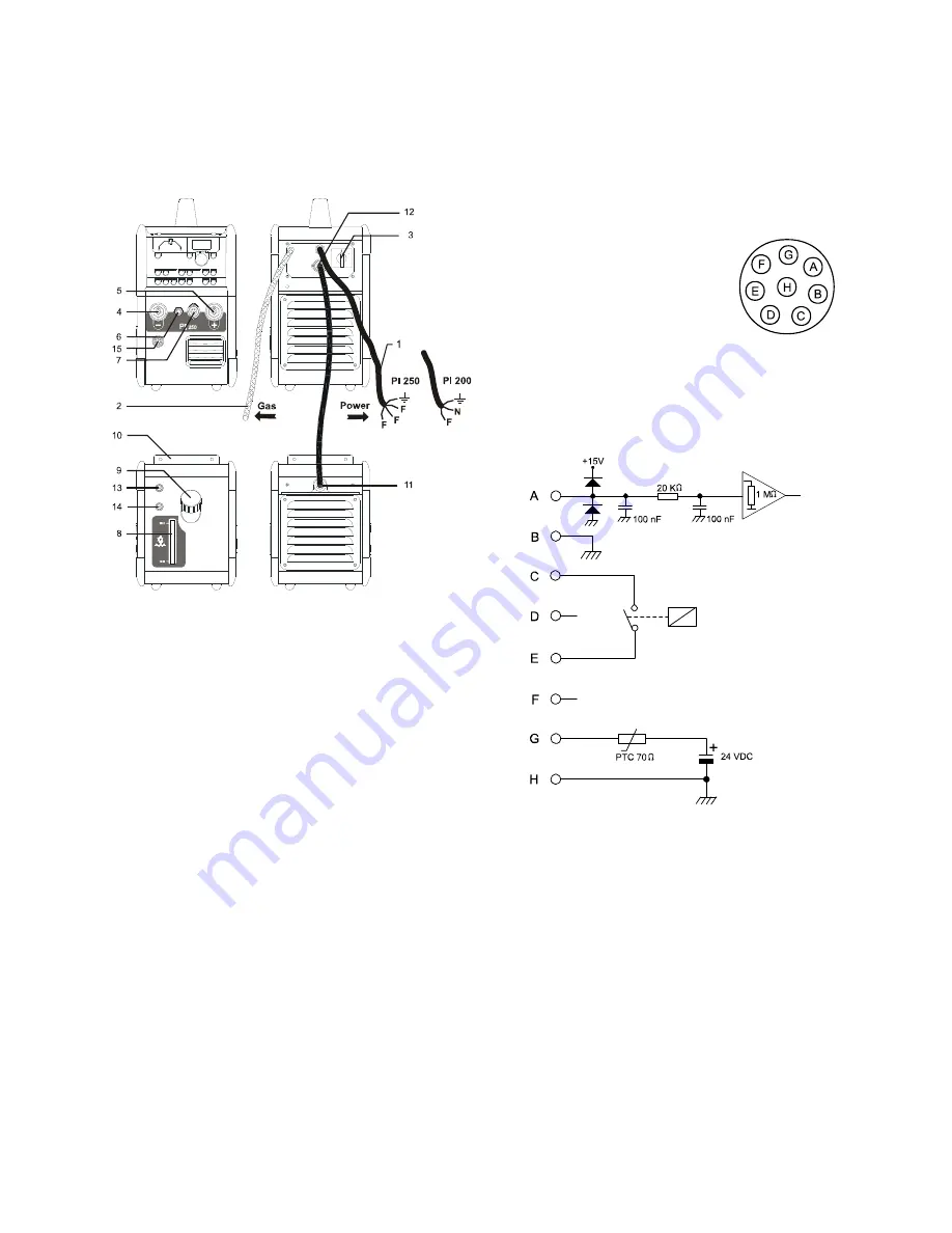 Migatronic PI 200 AC/DC HP Instruction Manual Download Page 46