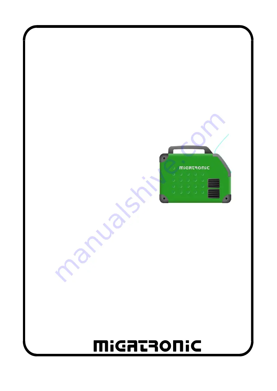 Migatronic ZETA 100 Instruction Manual Download Page 1