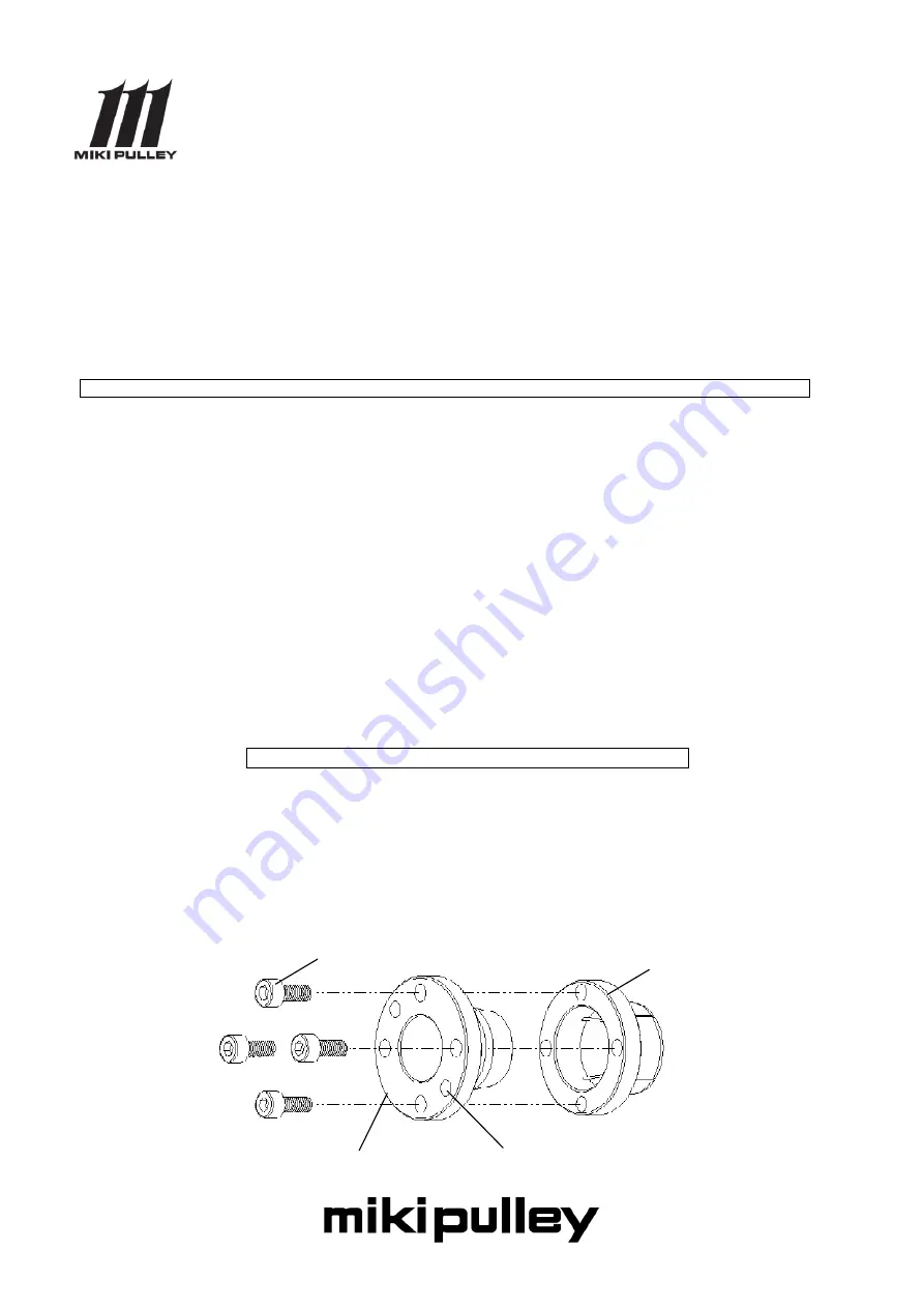 Miki Pulley PSL-K Instruction Manual Download Page 1