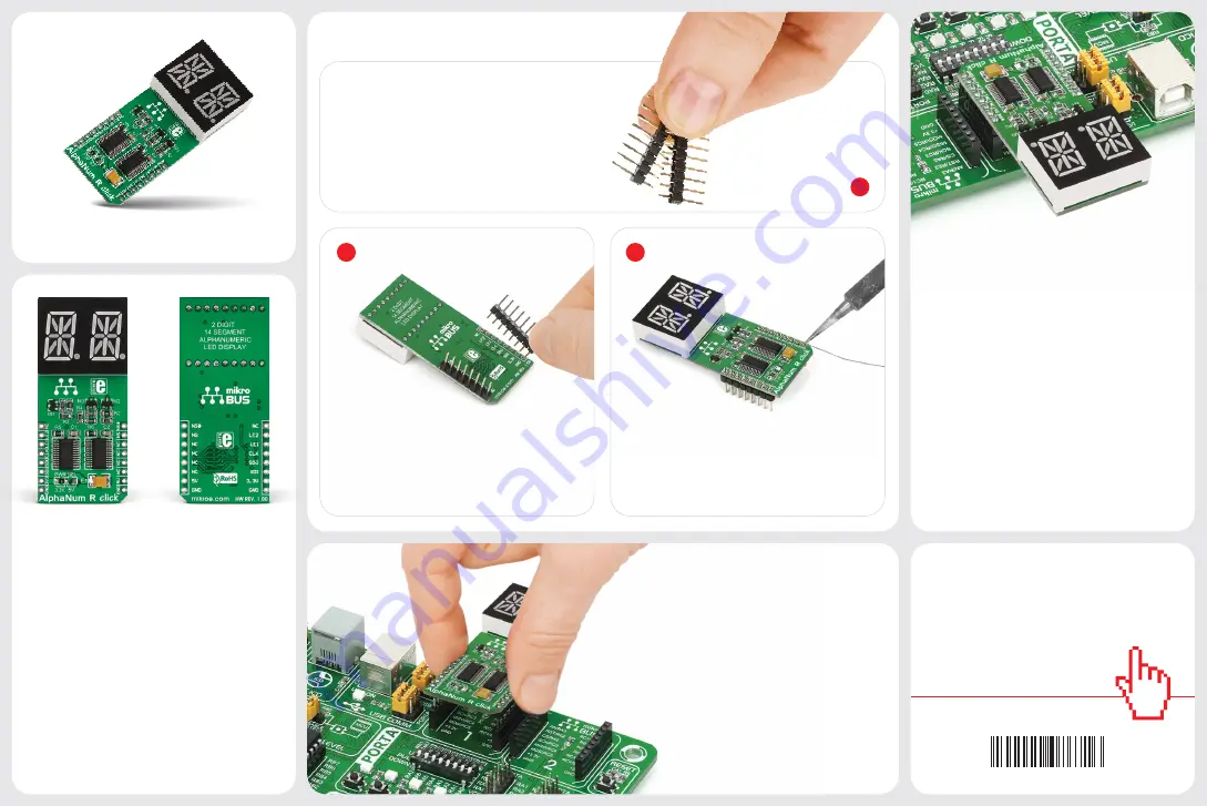 mikroElektronika AlphaNum R click Quick Start Manual Download Page 1