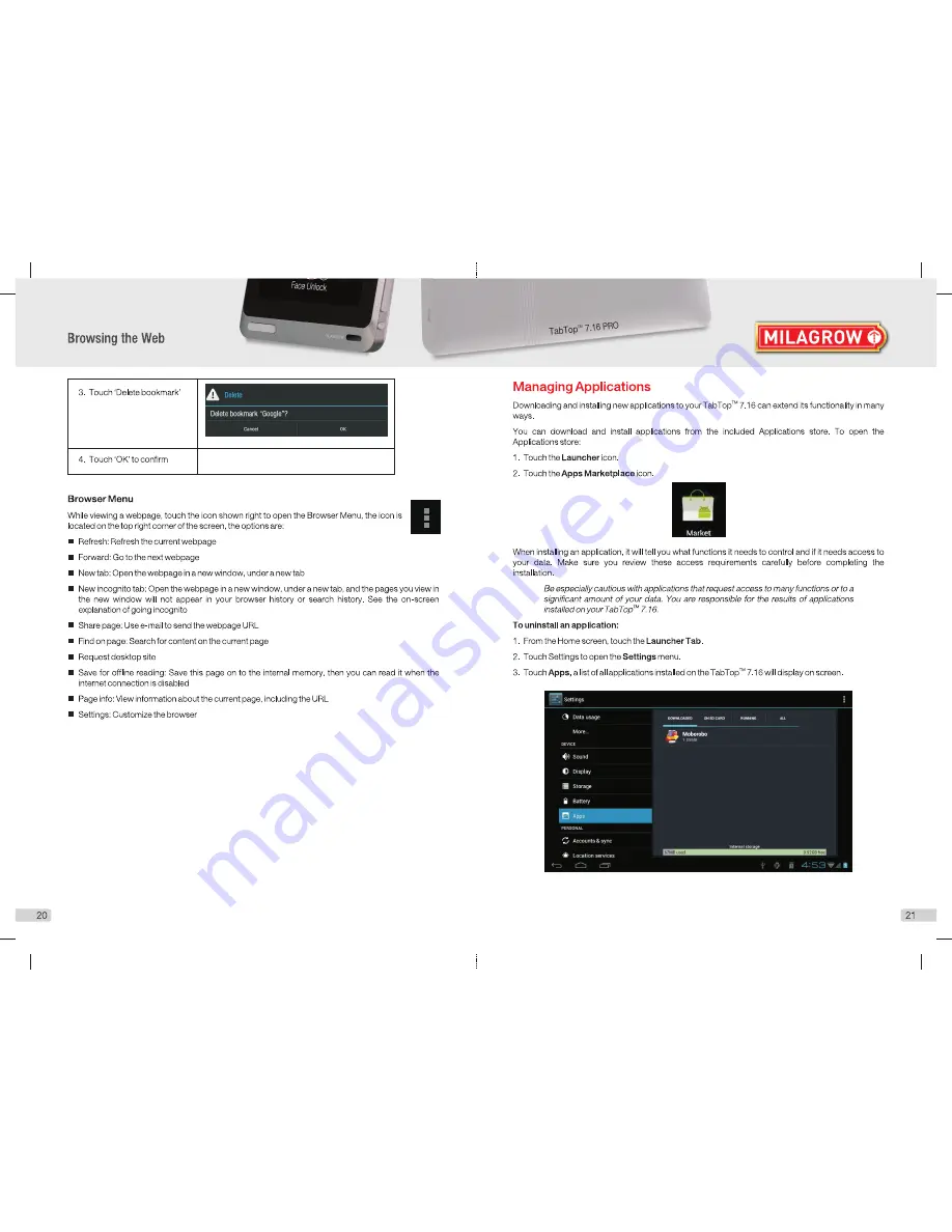 Milagrow TabTop MGPT007 User Manual Download Page 12