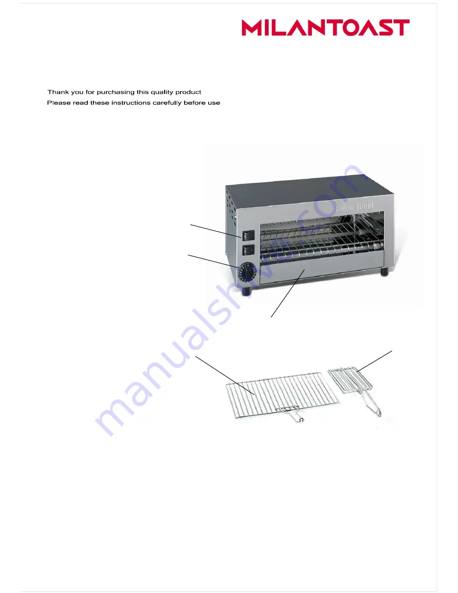 Milantoast 14701 Instructions For Use Download Page 1