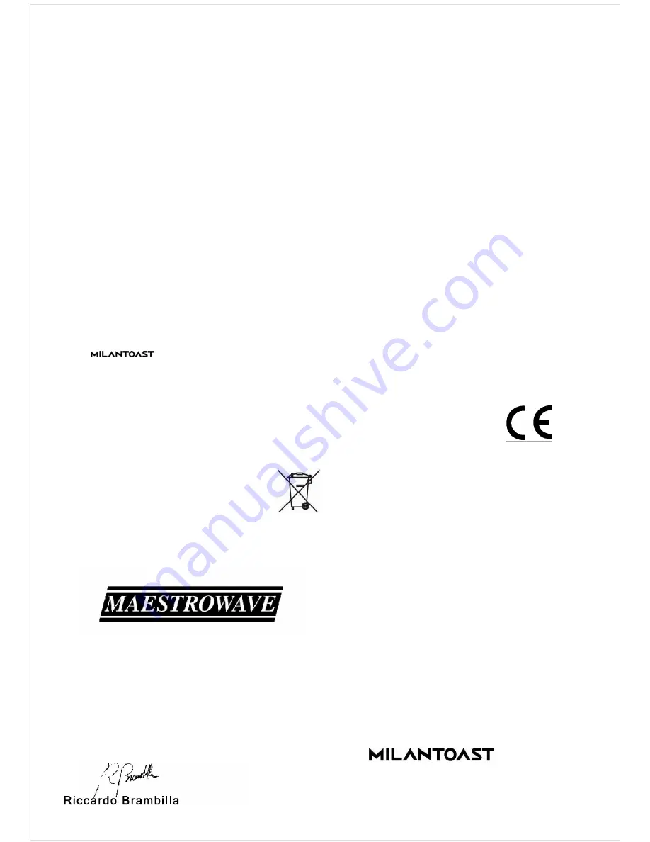 Milantoast 14701 Instructions For Use Download Page 4