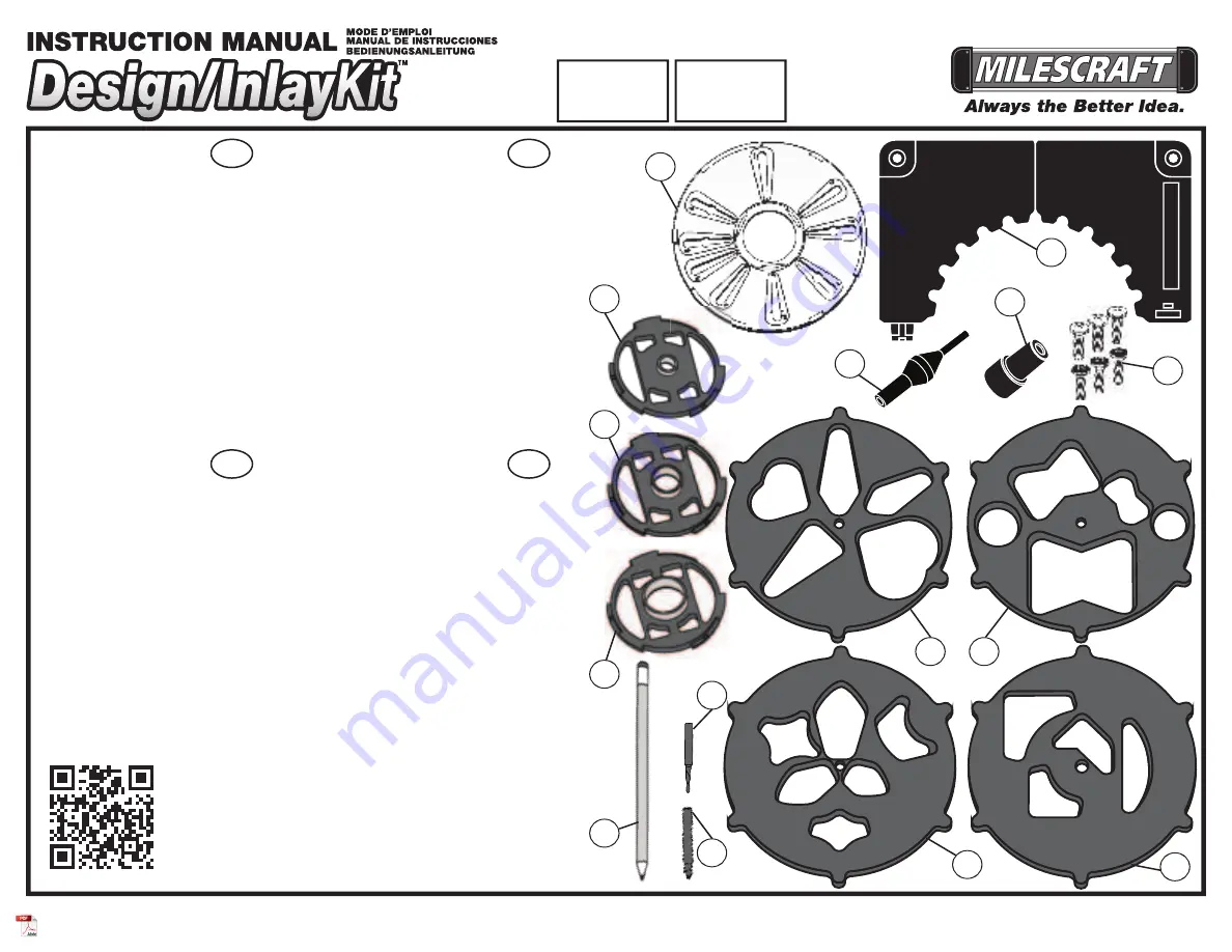 Milescraft Design/InlayKit 1207 Instruction Manual Download Page 1