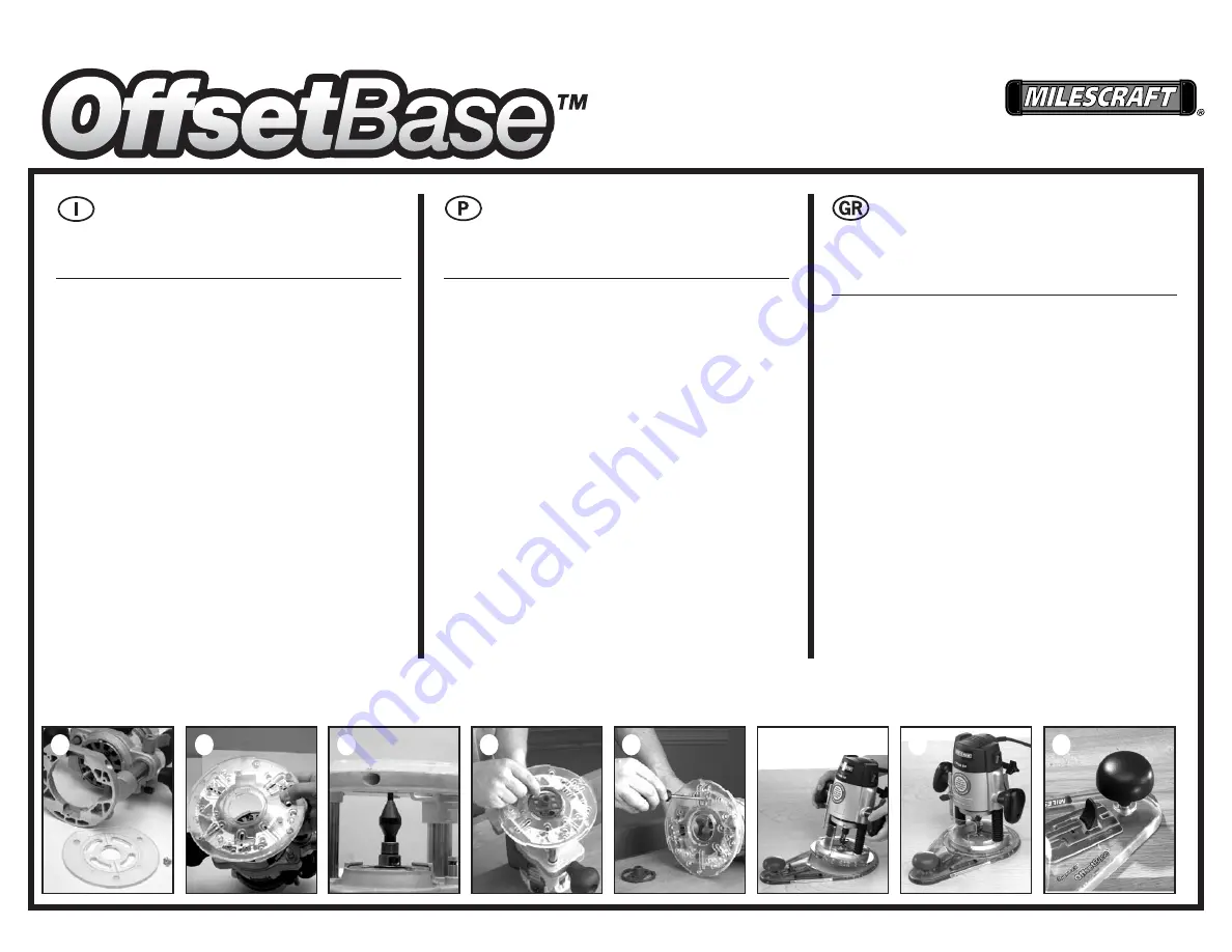 Milescraft Offset Base 1255 Quick Start Manual Download Page 4