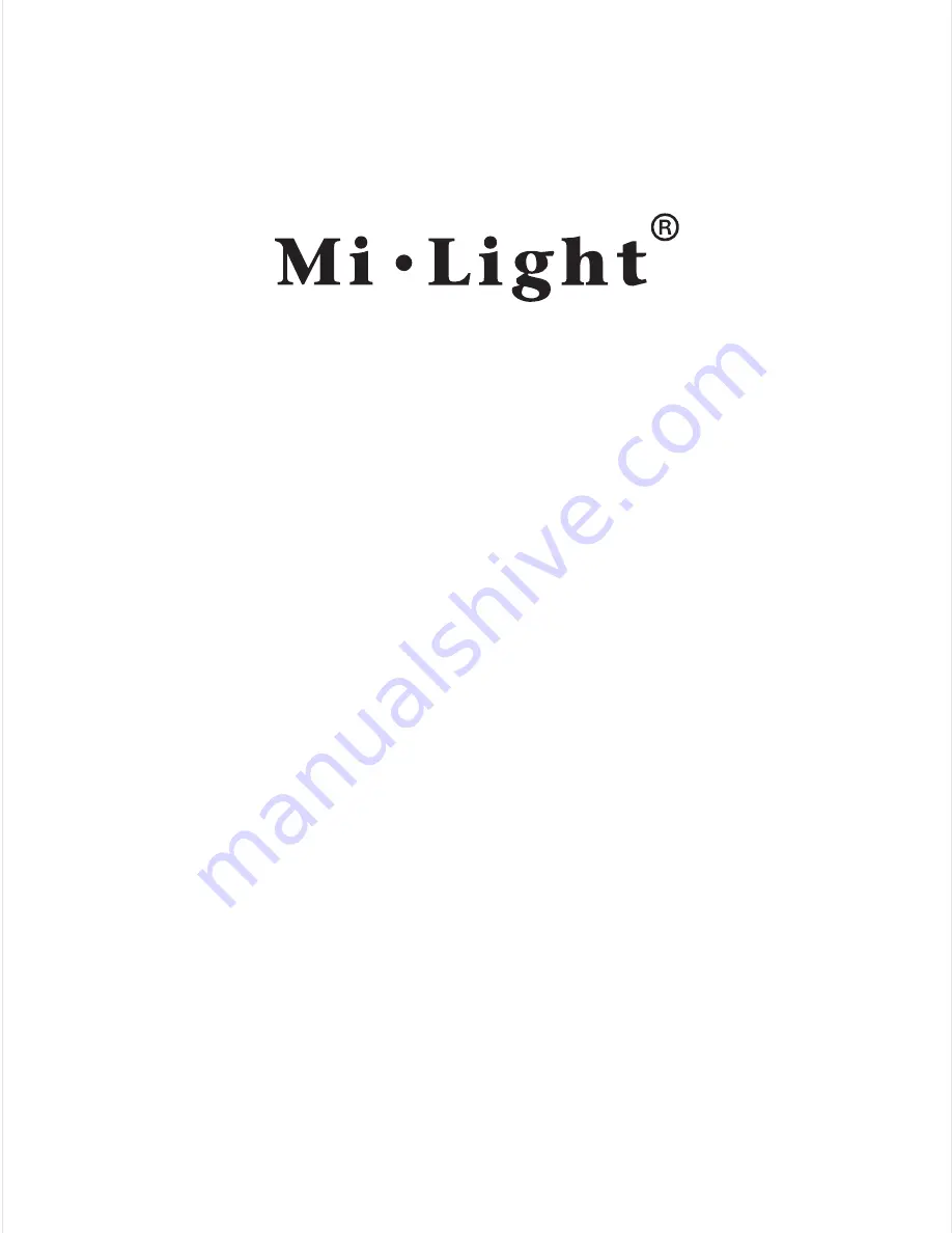 Milight FUTD01 User Instructions Download Page 1