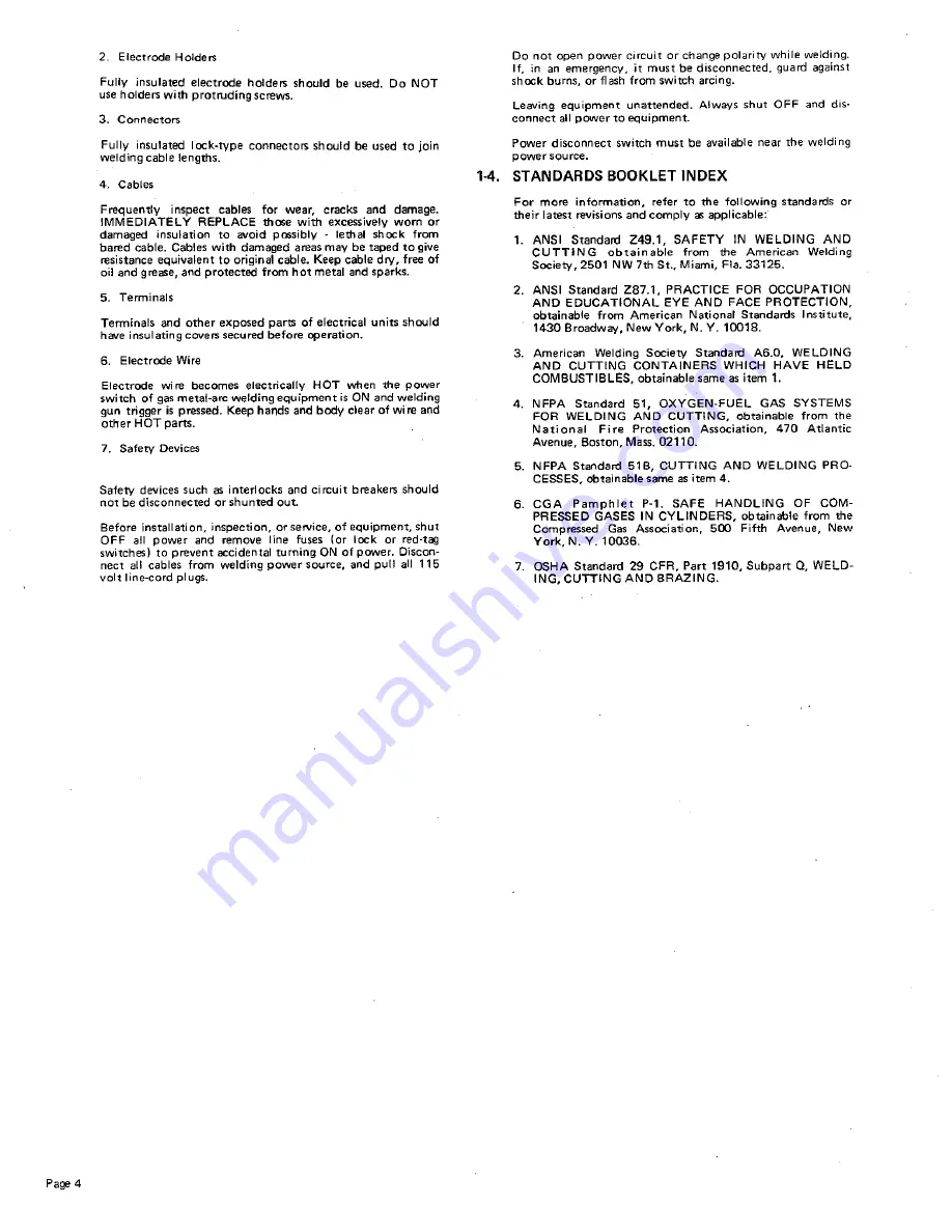 Miller Electric Two Fifty AC Owner'S Manual Download Page 8