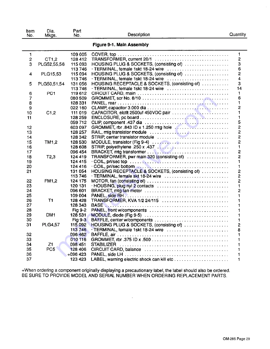 Miller ARC PAK 350 Owner'S Manual Download Page 35