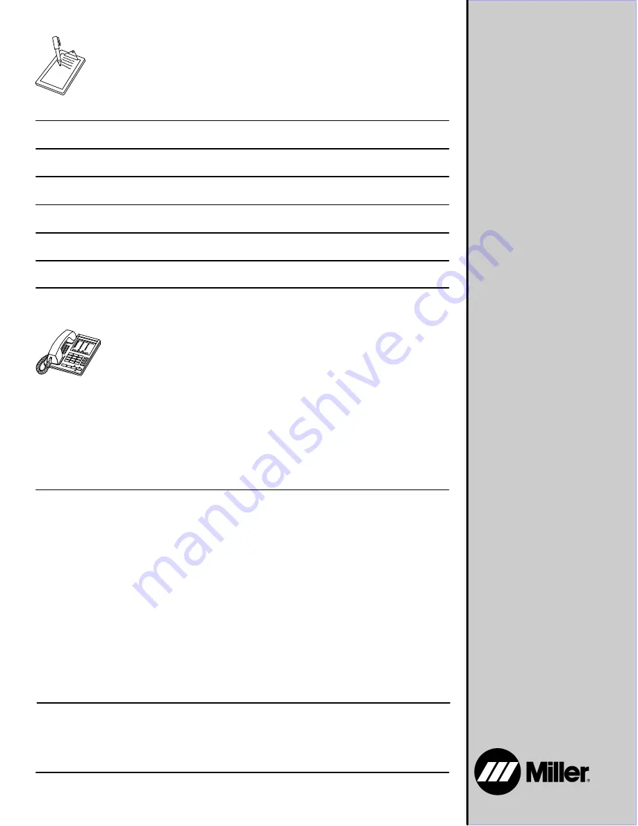 Miller Axcess E Dual Owner'S Manual Download Page 64