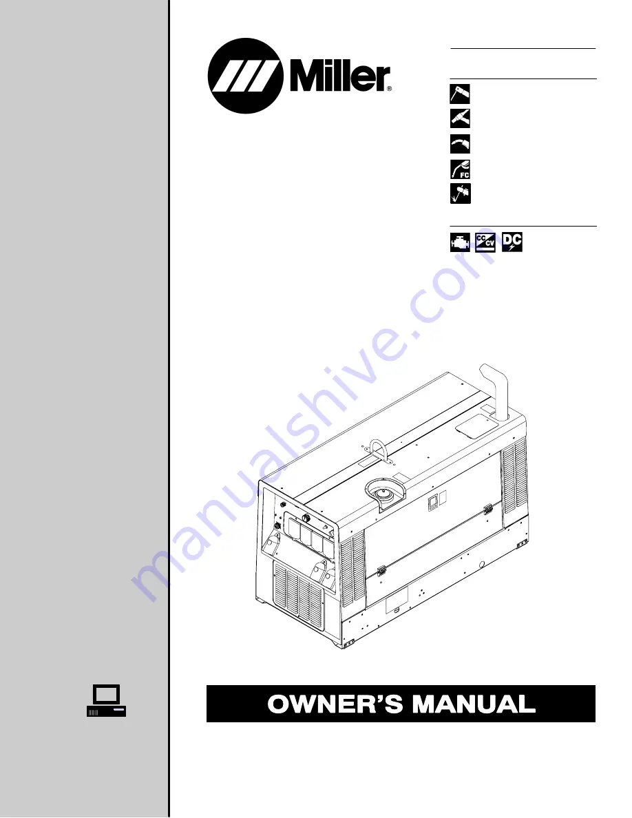 Miller Big Blue 300 P Owner'S Manual Download Page 1