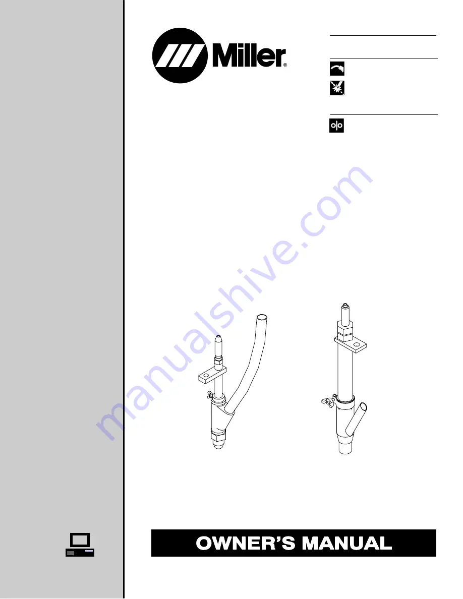 Miller OBT-1200 Owner'S Manual Download Page 1