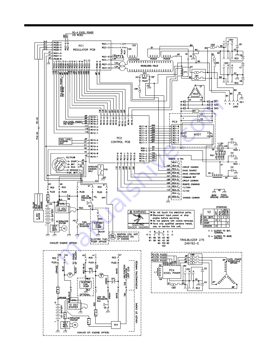 Miller Trailblazer 275 Owner'S Manual Download Page 53