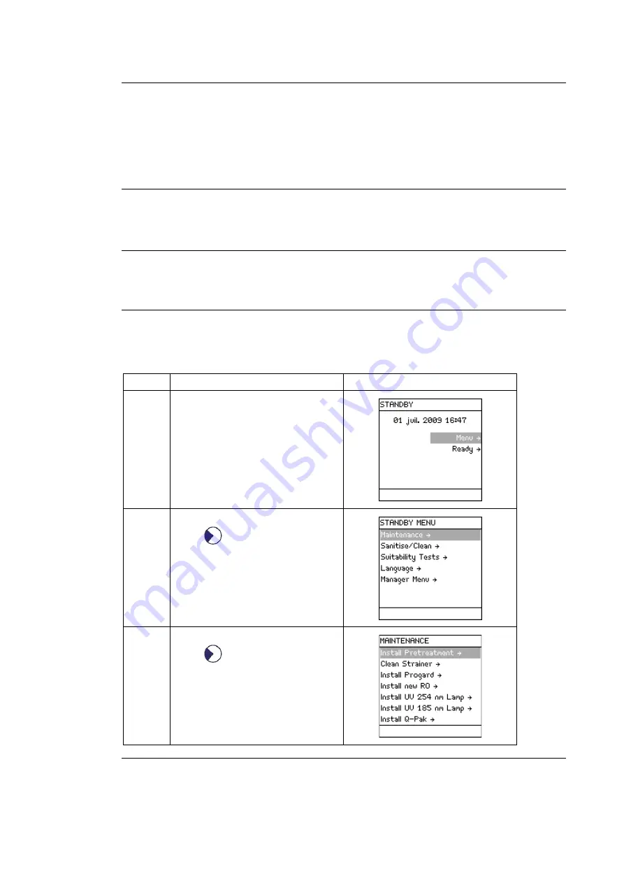 Milli-Q Direct 16 User Manual Download Page 82