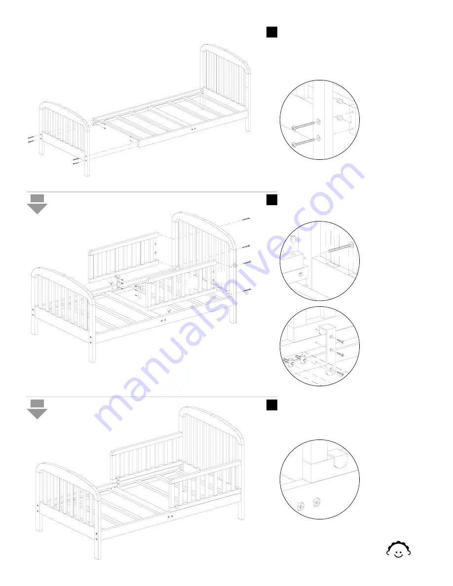 Million Dollar Baby Toddler Bed None Скачать руководство пользователя страница 4