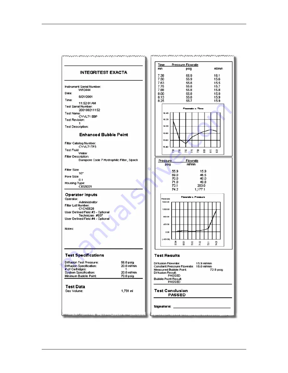 Millipore Integritest Exacta Operating And Maintenance Manual Download Page 138