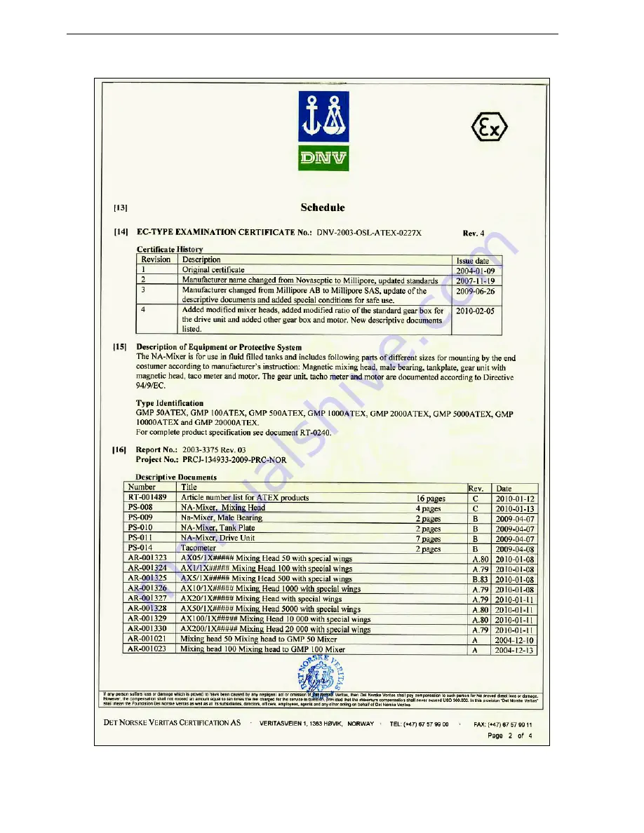 Millipore NovAseptic GMP ATEX Installation And User Manual Download Page 6