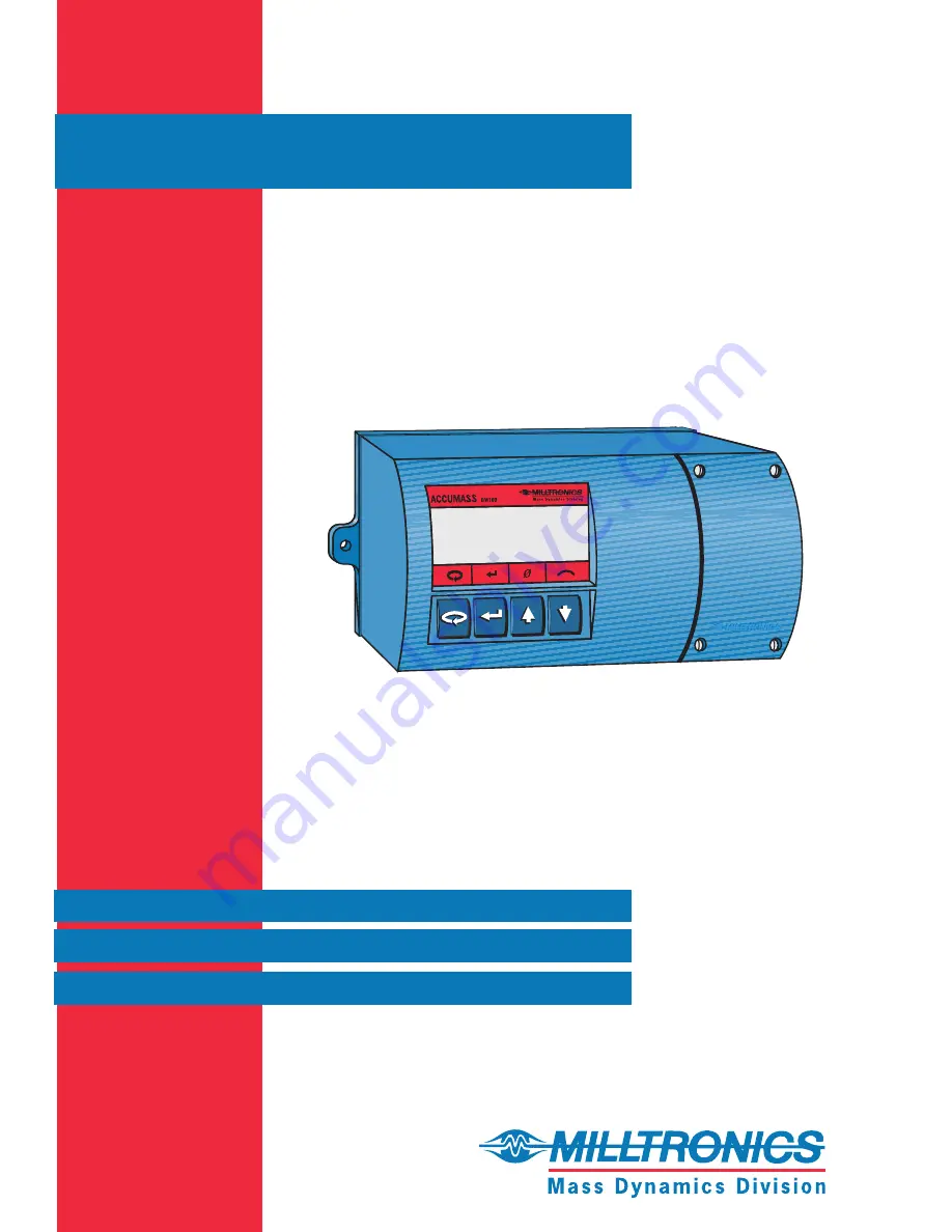 Milltronics Accumass BW100 Скачать руководство пользователя страница 1