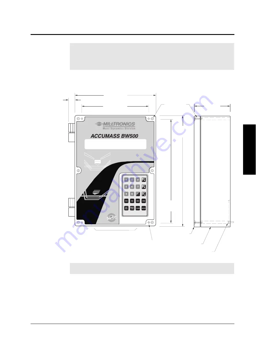 Milltronics ACCUMASS BW500 Instruction Manual Download Page 13