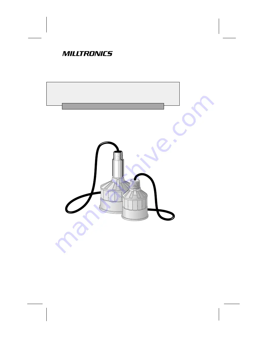 Milltronics XPS-10 Instruction Manual Download Page 1