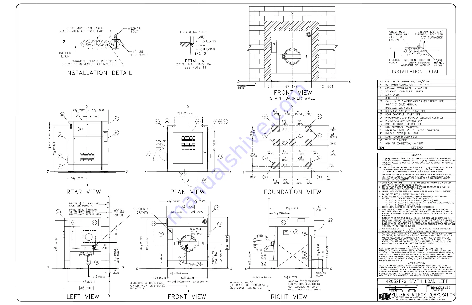 Milnor 36030 Installation Manual Download Page 45